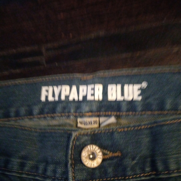 FlyPaper Blue Color Men Bootcut Jeans Size 46X30 Brand New Cozy Casual Outdoors - Picture 2 of 11